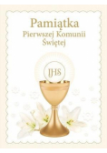 Pamiątka Pierwszej Komunii Świętej (złoty kielich)