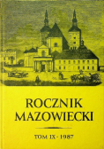 Rocznik mazowiecki Tom IX
