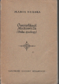 O wersyfikacji Mickiewicza