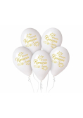 Balony premium hel Pierwsza Komunia 32cm 5szt