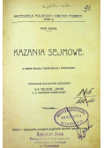 Kazania sejmowe 1903 r.