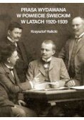 Prasa wydawana w powiecie świeckim w latach 1920 - 1939