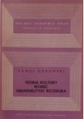 Teoria kultury wobec hermeneutyki Ricoeura