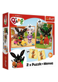 Puzzle 2w1 + memos - Bing z przyjaciółmi TREFL