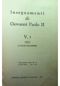 Insegnamenti di Giovanni Paolo II Tom V Część III