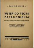Wstęp do teorii zatrudnienia 1939 r.