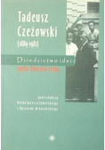 Tadeusz Czeżowski 1889 - 1981 Dziedzictwo idei logika filozofia etyka