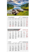 Kalendarz 2024 Trójdzielny Mazury