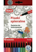 Pisaki zmywalne 12 kolorów TOMA