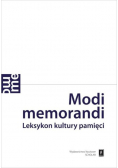 Modi memorandi Leksykon kultury pamięci