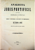 Analecta Juris Pontificii tom IV 1860 r.