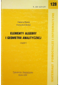 Elementy algebry i geometrii analitycznej