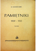 Pamiętniki 1939-1943 ,1949r