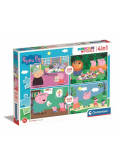 Puzzle 4w1 Super Kolor Peppa Pig