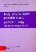 Mały słownik nazw polskich miast państw Europy