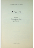 Analiza część 2 Wstęp do analizy globalnej