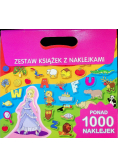 Zestaw książek z naklejkami