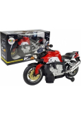 Motocykl na baterie czerwony