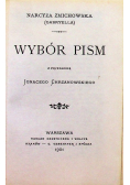 Żmichowska Wybór Pism reprint z 1901 r