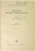Historia muzyki powszechnej Tom II