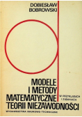 Modele i metody matematyczne teorii niezawodności
