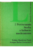 Porównania studia o kulturze modernizmu