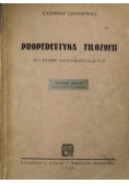 Propedeutyka filozofii dla liceów ogólnokształcących 1948 r