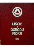 Liście z ogrodu Morji Reprint z 1924 r.