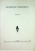 Archiwum Wybickiego, Tom III