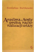 Anzelma z Aosty próba racjonalizacji wiary