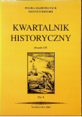 Kwartalnik historyczny Rocznik CIX Nr 1