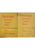 Historia państwa i prawa Polski tom I i II