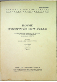 Słownik starożytności słowiańskich Tom 3 Część 2