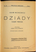 Dziady część trzecia 1922 r.