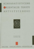 Komparatystyczne orientacje tekstu artystycznego