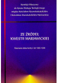 Ze źródeł kwestii mariawickiej
