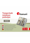 Temperówka metalowa podwójna (12szt)