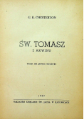 Św Tomasz z Akwinu 1949 r.