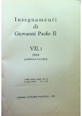 Insegnamenti di Giovanni Paolo II Tom VII Część 1