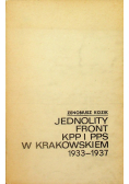 Jednolity front KPP i PPS w Krakowskiem 1933-1937