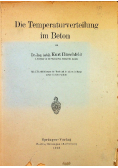Die temperaturverteilung im beton 1948 r.