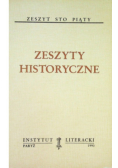 Zeszyty historyczne zeszyt 105