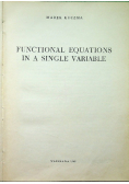 Functional Equations in a Single Variable