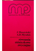 Równania różniczkowe zwyczajne