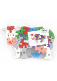 Puzzle drewniane krówka