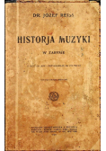 Historja muzyki 1921 r.