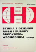 Studia z dziejów Rosji i Europy Tom XXIX