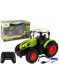 Traktor zdalnie sterowany zielony