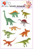 Tatuaże zmywalne dla dzieci Dinozaury