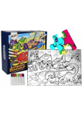Puzzle do kolorowania Dinozaury 24el